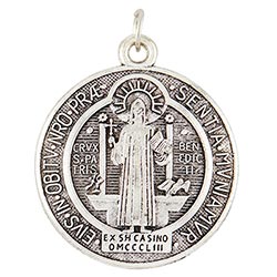 Silver Saint Benedict Medal - Pack of 12