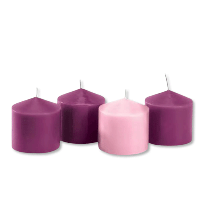 Advent Pillar Candle Set of 4