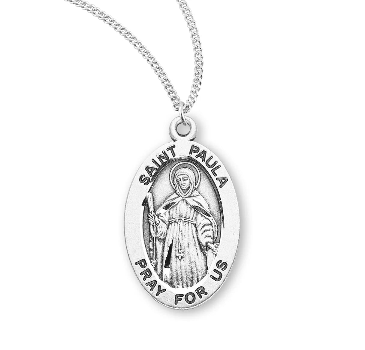 St. Paula Sterling Medal in Deluxe Velvet Gift Box