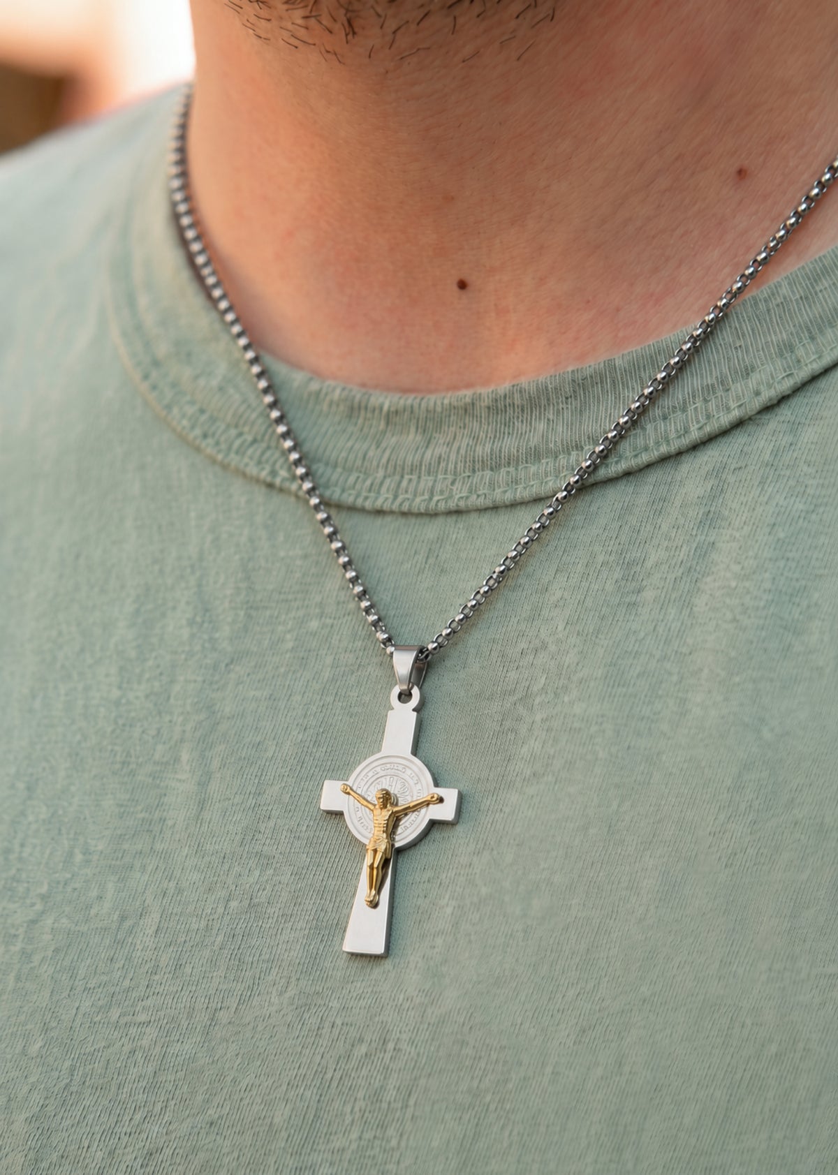 Saint Benedict Jubilee Crucifix Necklace