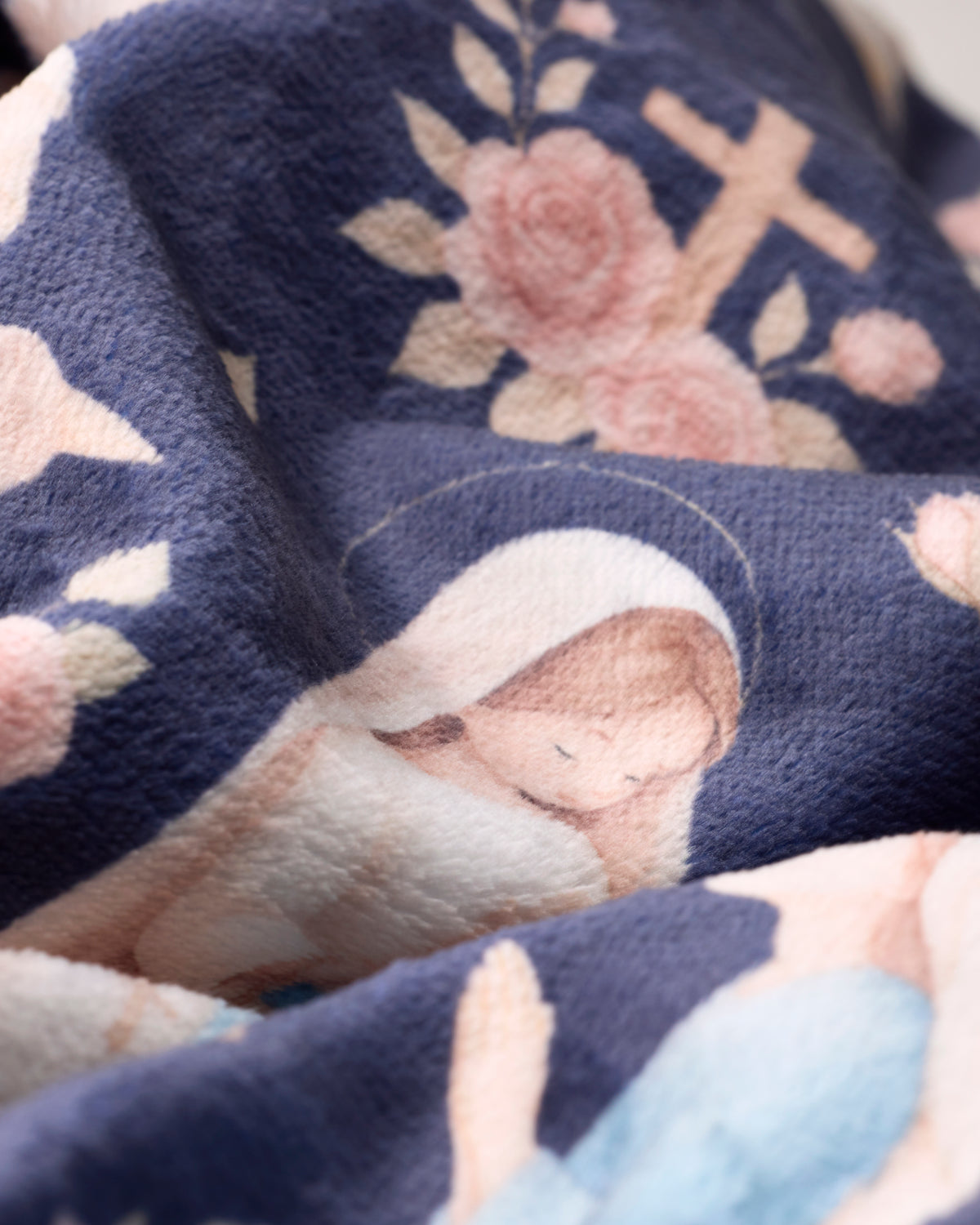 Our Lady Of Lourdes Premium Minky Blanket