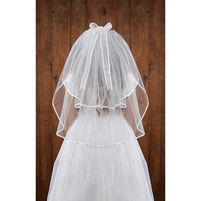 Crystal Tiara First Communion Veil