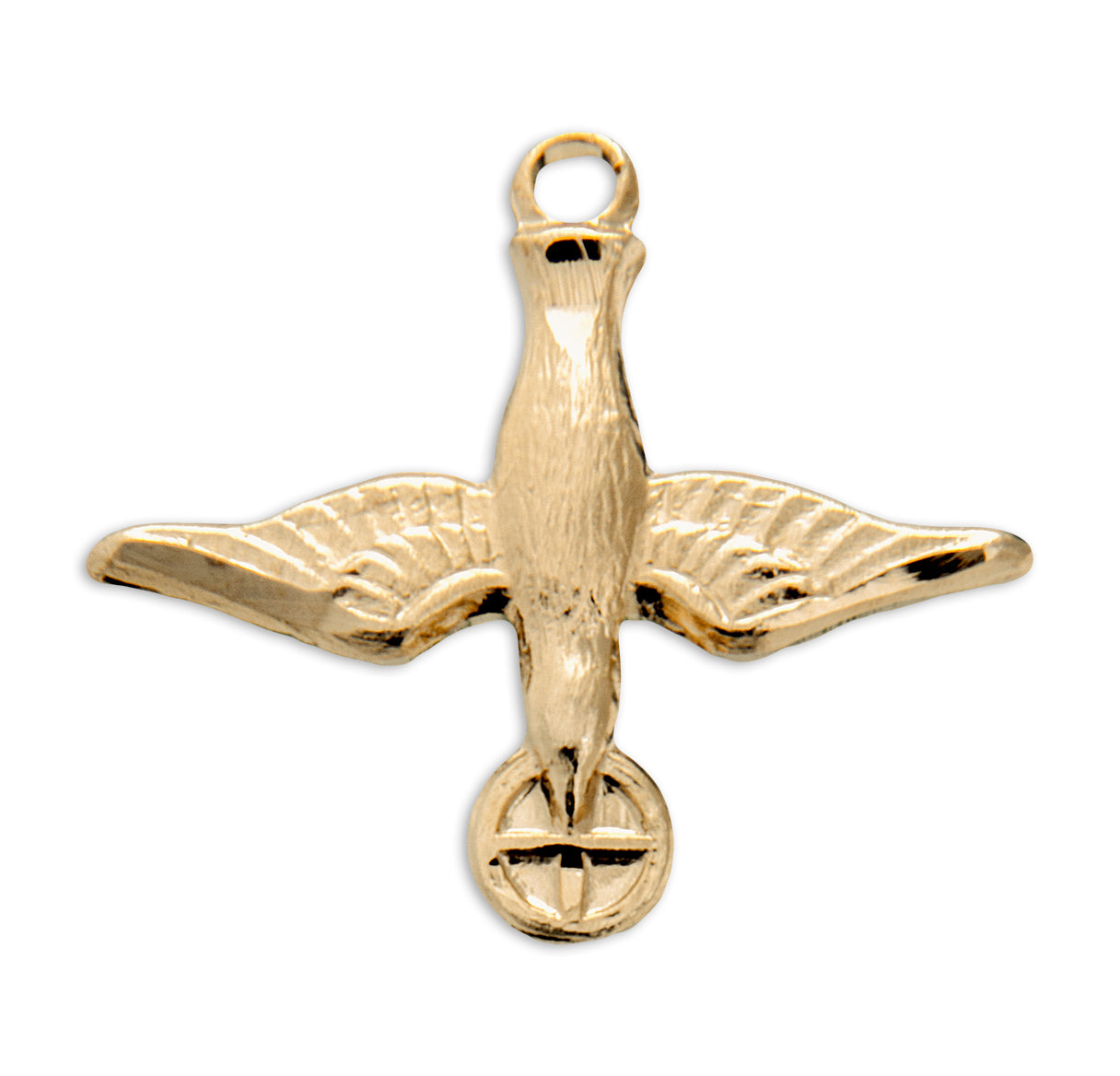 Holy Spirit Gold Over Sterling Silver Medal HMH