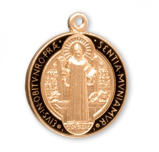 Saint Benedict Jubilee Gold Over Sterling Silver Medal Medal HMH 