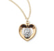 Gold Over Sterling Silver Two-Tone Miraculous Medal HMH 