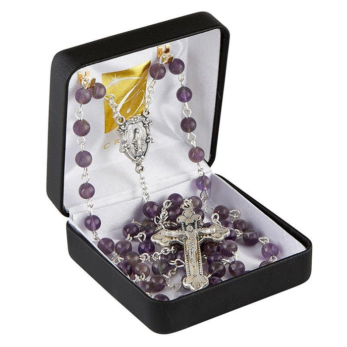 Amethyst Gemstone Rosary Christian Brands Catholic