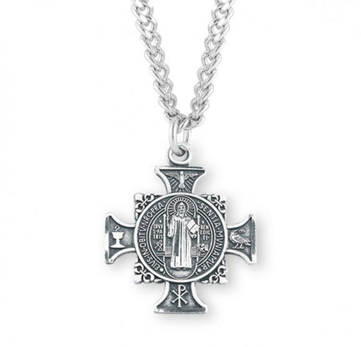 Sterling Silver Maltese Benedictine Medal Medal HMH 