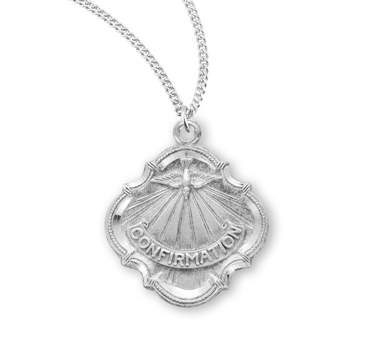 Holy Spirit Sterling Silver Confirmation Medal HMH