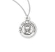 First Communion Round Sterling Silver Medal HMH 