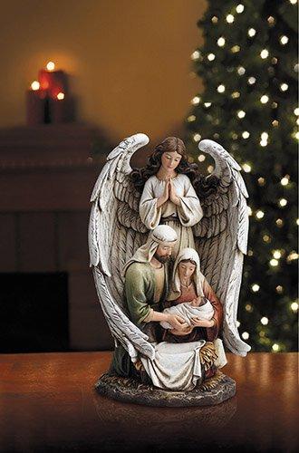 10" Guardian Angel Holy Family Figurine Statue Christian Brands Catholic
