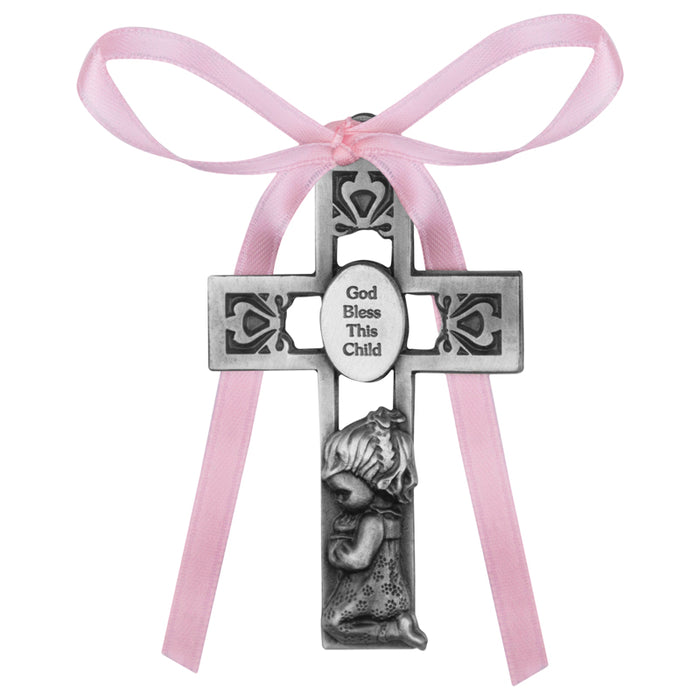 Baby Girl Crib Cross | Baptism Gift