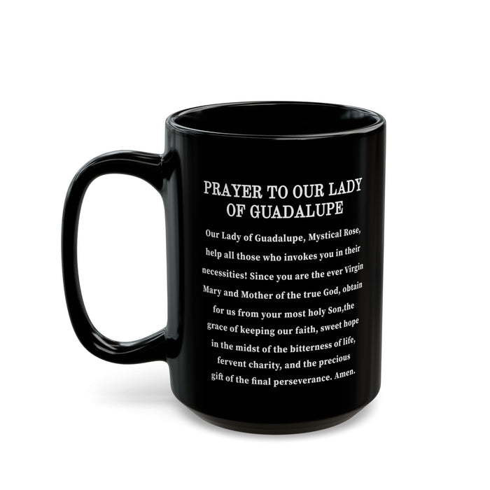 Our Lady of Guadalupe Mug with Prayer (15oz)