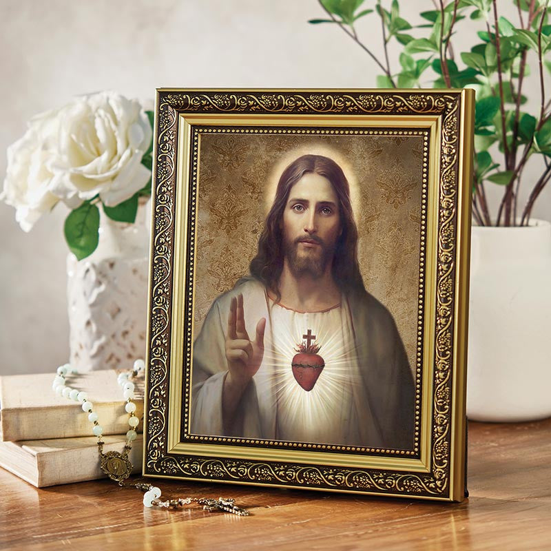 Jeannette Gianola Framed Print - Sacred Heart of Jesus