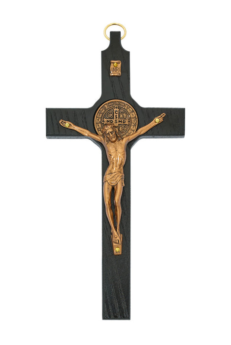 8 inch Black Copper St. Benedict Crucifix