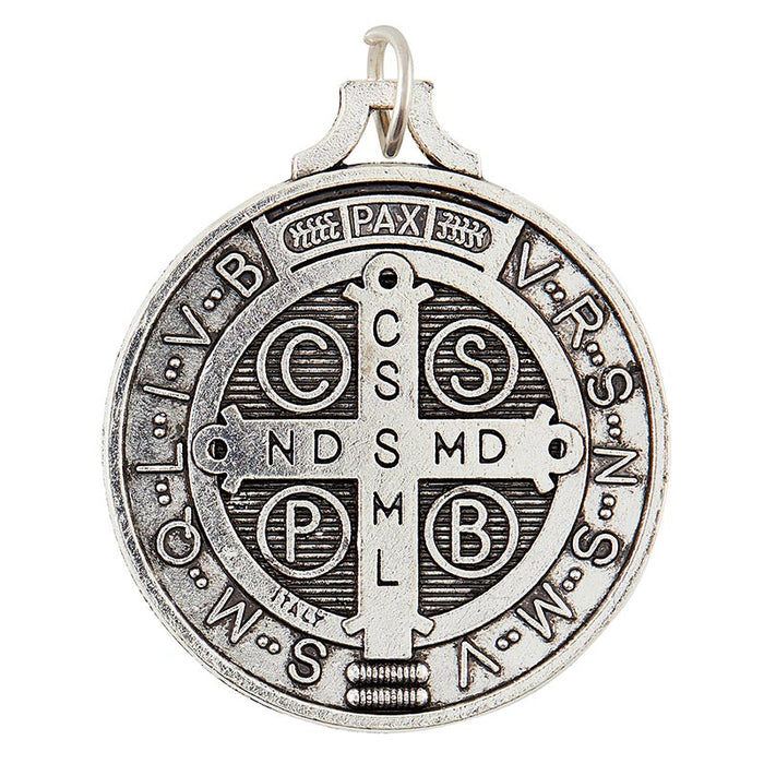 Saint Benedict Medals Silver- Pack of 12