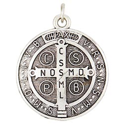 Silver Saint Benedict Medal - Pack of 12