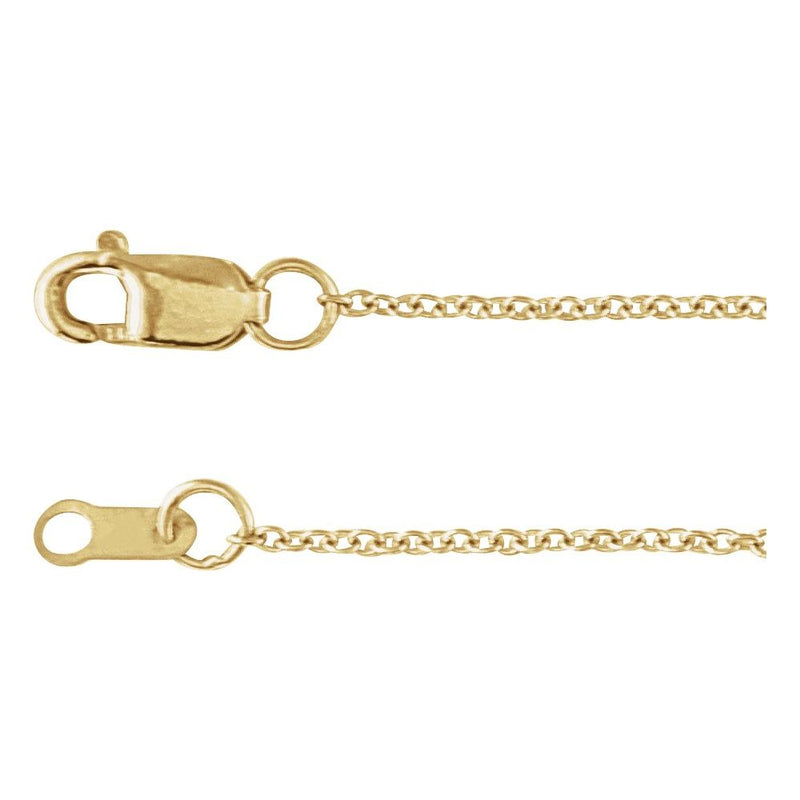 14K Yellow Gold Rose-Cut Diamond Sideways Cross Bracelet