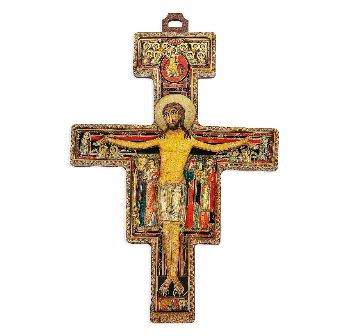 12" Italian San Damiano Wood Cross