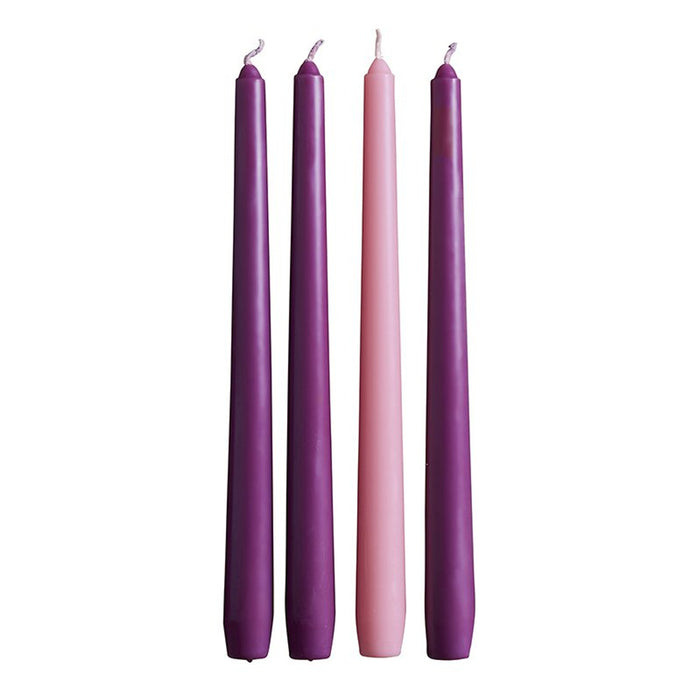 Advent Taper Candles -10" H