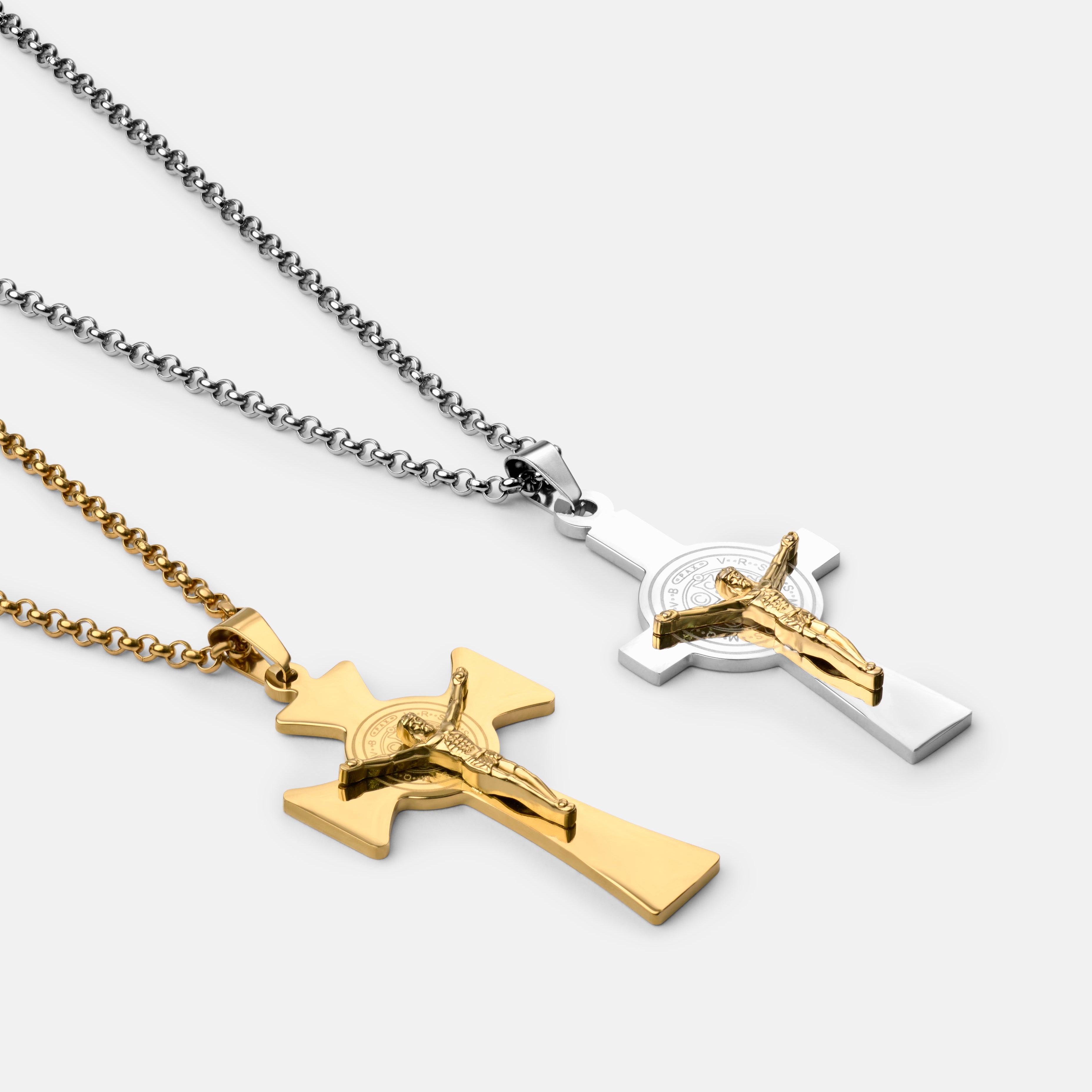 Saint Benedict Jubilee Crucifix Necklace