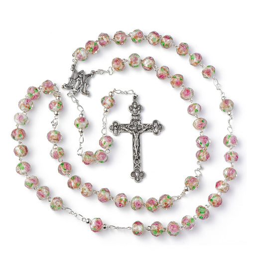 Flower Bead Rosary The Roman Catholic Store