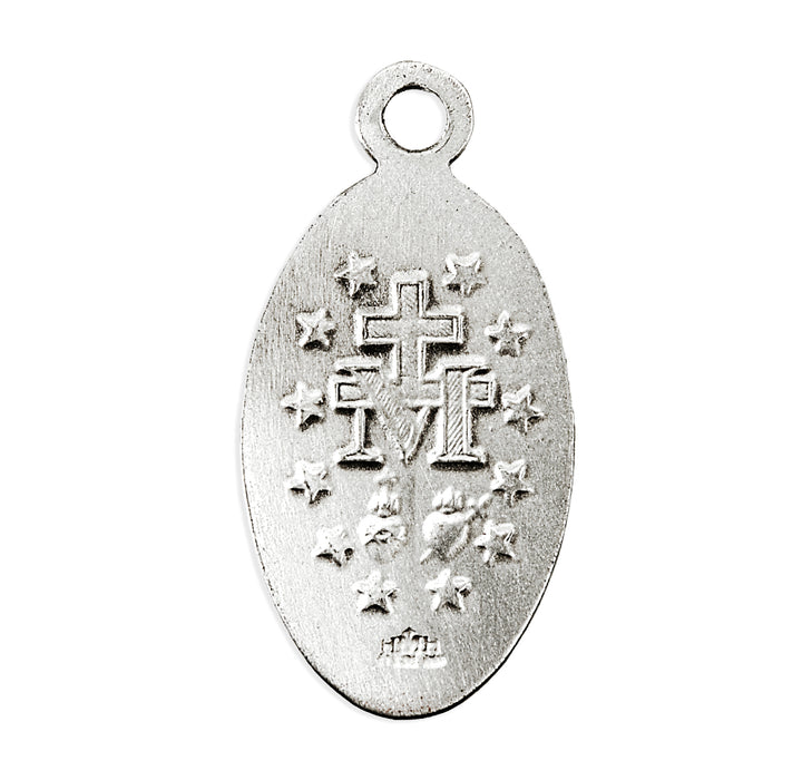 Sterling Silver Small Oval Miraculous
