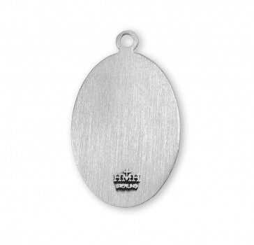 Patron Saint Jude Oval Sterling Silver Medal
