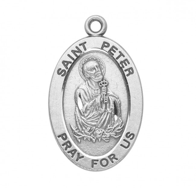 Sterling Oval St Peter Medal