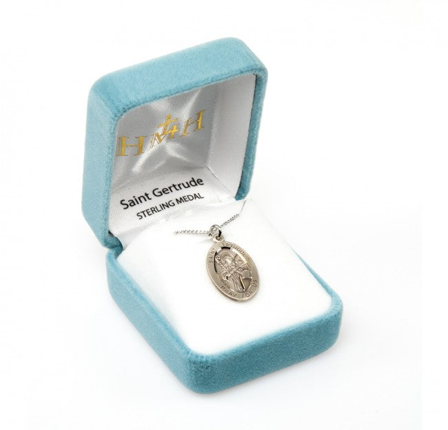 Sterling Oval St Gertrude Medal