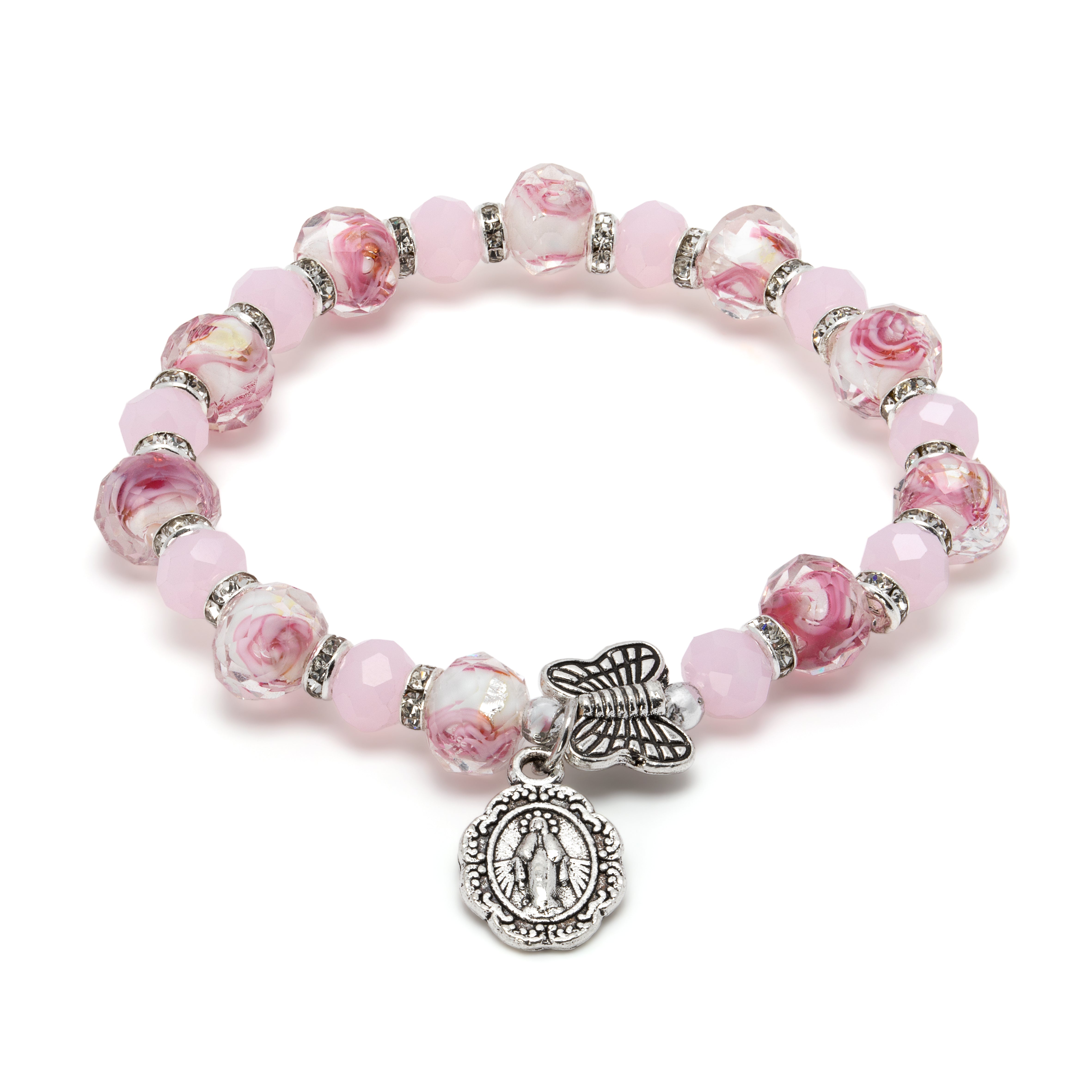Miraculous Medal Bracelet and Pendant Set