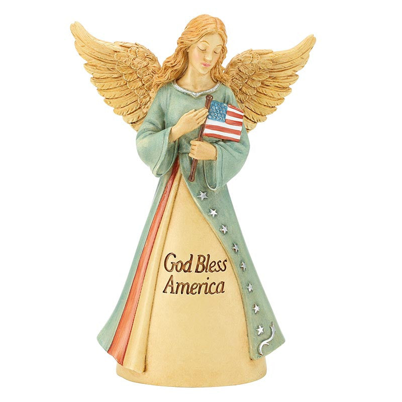 God Bless America Angel Figure