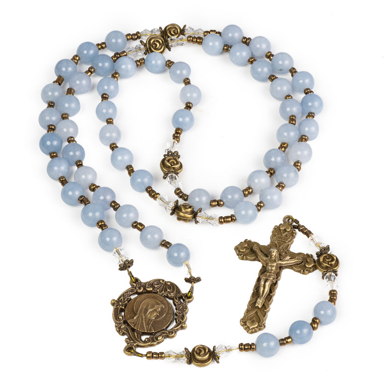 Creed Vintage Aquamarine Healing Waters Rosary