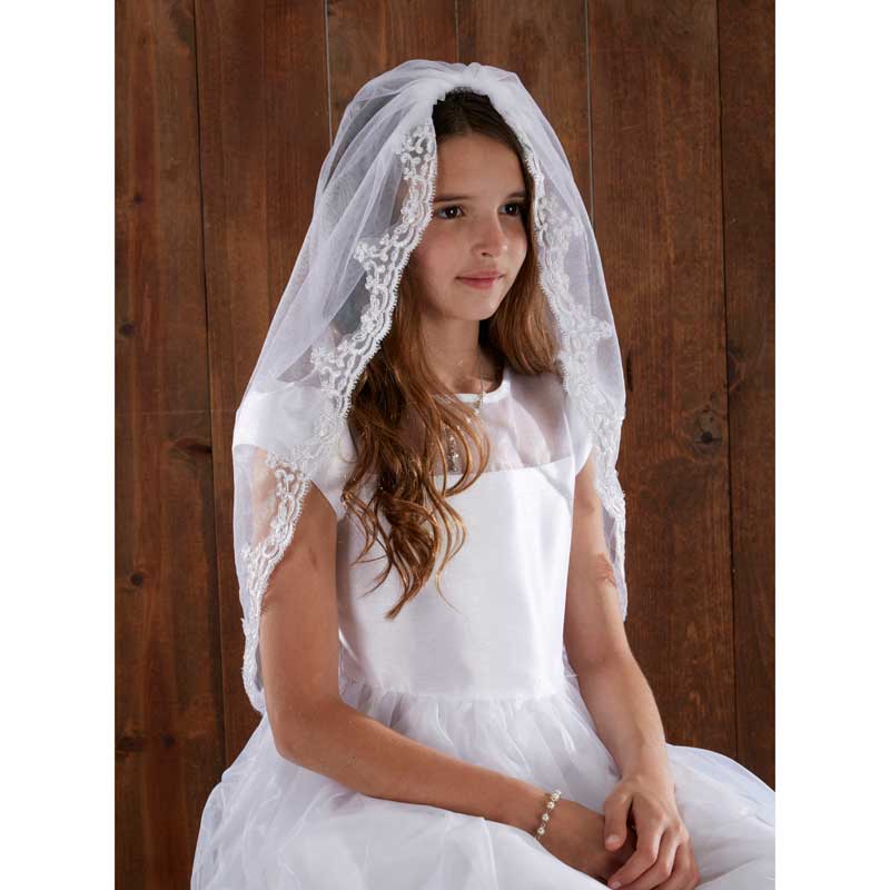 45" Lace Mantilla Veil