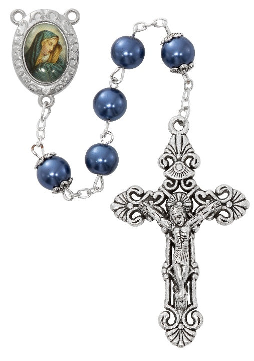 O.L. Sorrow Cross Rosary & Pouch