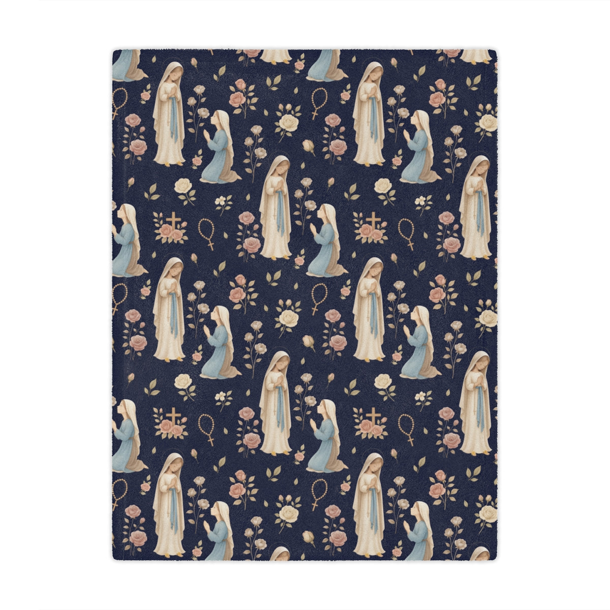 Our Lady Of Lourdes Premium Minky Blanket