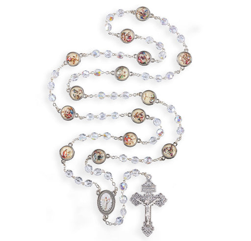 Crystal Stations of the Cross Rosary Rosary Hirten 