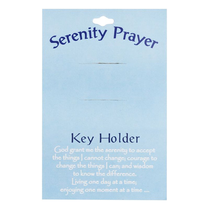 Round Serenity Prayer Key Chain