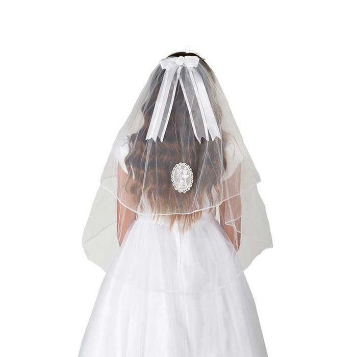 Gemstone Tiara First Communion Veil