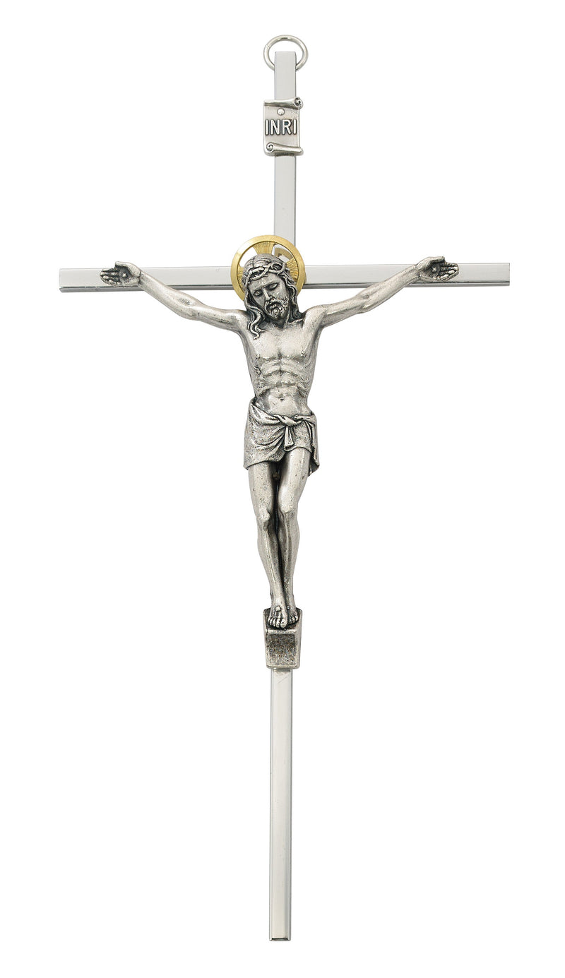 Silver Color Wall Crucifix McVan 