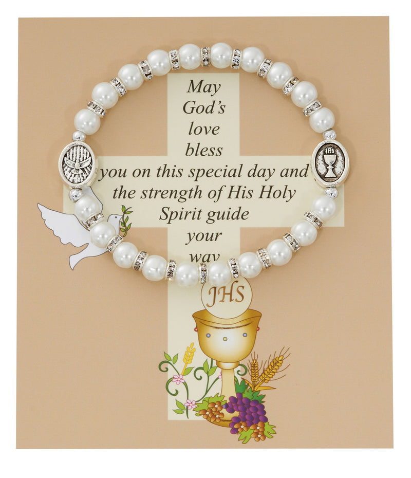 First Communion Pearl Bracelet
