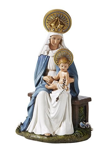 Seated Madonna and Child Statue Christian Brands Catholic 