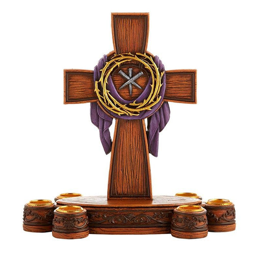 8 " Lenten Candle Holder Christian Brands Catholic 