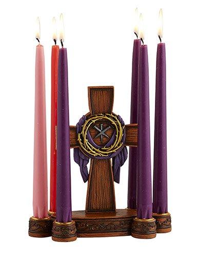 8 " Lenten Candle Holder The Roman Catholic Store 