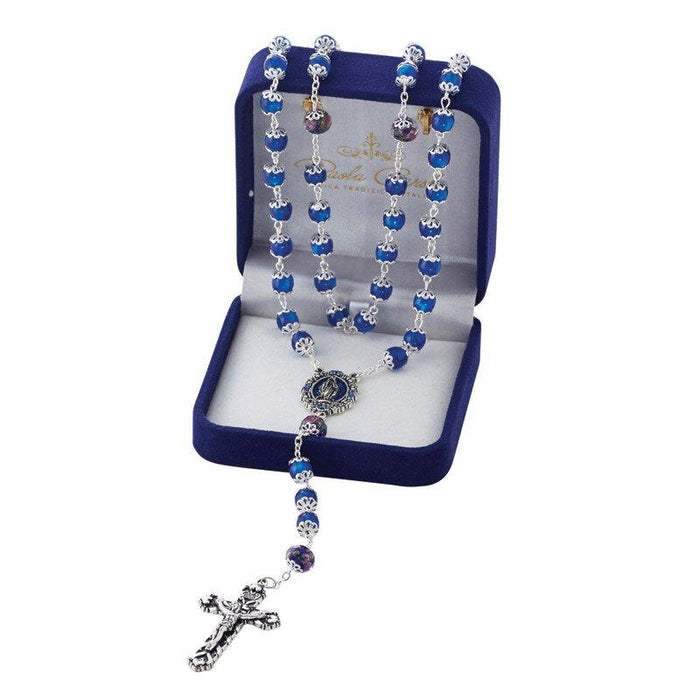 Sapphire Paola Carola Miraculous Rosary Rosary Christian Brands Catholic 