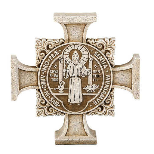 Saint Benedict Stepping Stone Garden Cross Christian Brands Catholic 