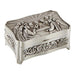 Silver Finish Last Supper Rosary Box Rosary Christian Brands Catholic 