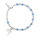 Sapphire Round Faceted Crystal Rosary Bracelet Bracelet HMH 