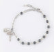 Genuine Hematite Round Rosary Bracelet Bracelet HMH 