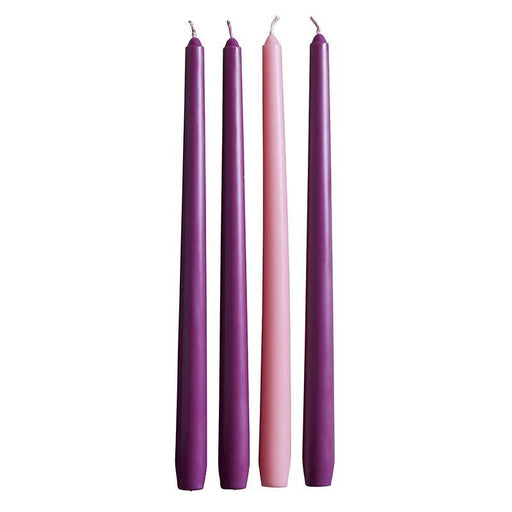 12" Advent Taper Candle - 24 Candles The Roman Catholic Store 