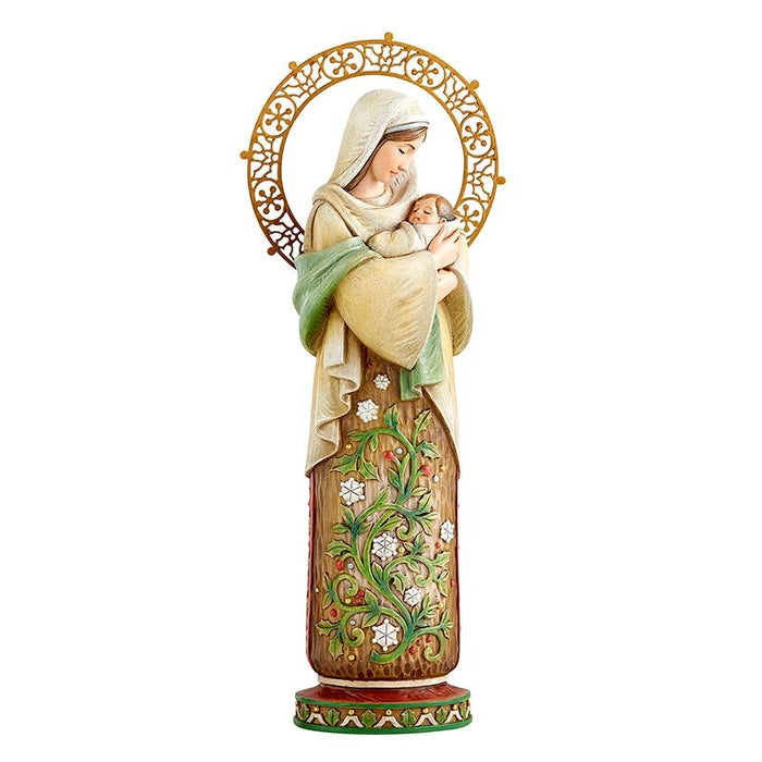 Madonna and Child - Winter Figurine Statue Christian Brands Catholic 
